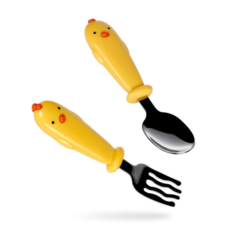 Children dishes set Baby tableware Kit Stainless Steel feeding bowl Spoon Fork Cup Heat preservation bowl