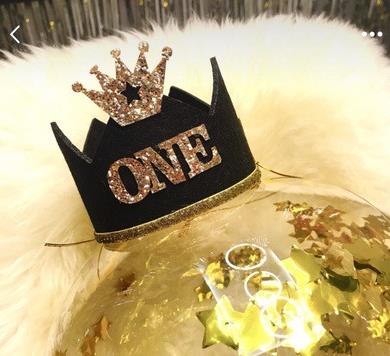 1 Pc Birthday Hats Decor Cap One First Birthday Hat Princess Boy Crown 1st 2nd 3rd Year Old Number Birthday Party Decorations