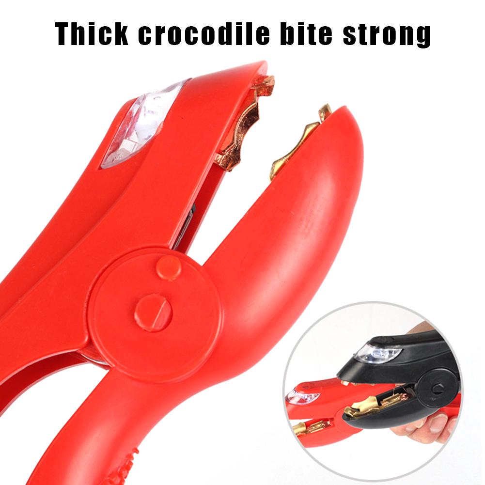 10ft 2000A Battery Booster Jump Starter Cables Crocodile Clip 12V Copper Practical and Durable Car Truck Battery Charging Cables