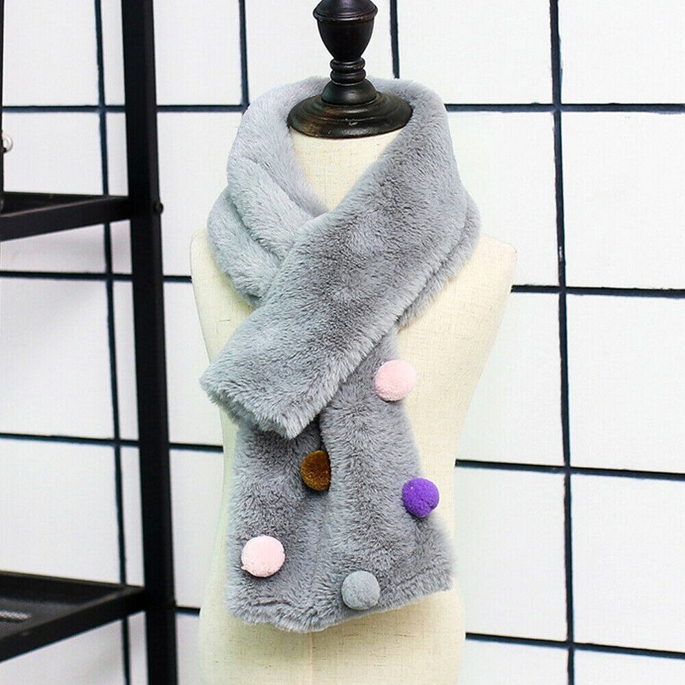 Accessoires pour bébé, écharpe douce pour enfants, garçons et filles, cache-cou d'hiver, foulards en patchwork pelucheux, châle: 10
