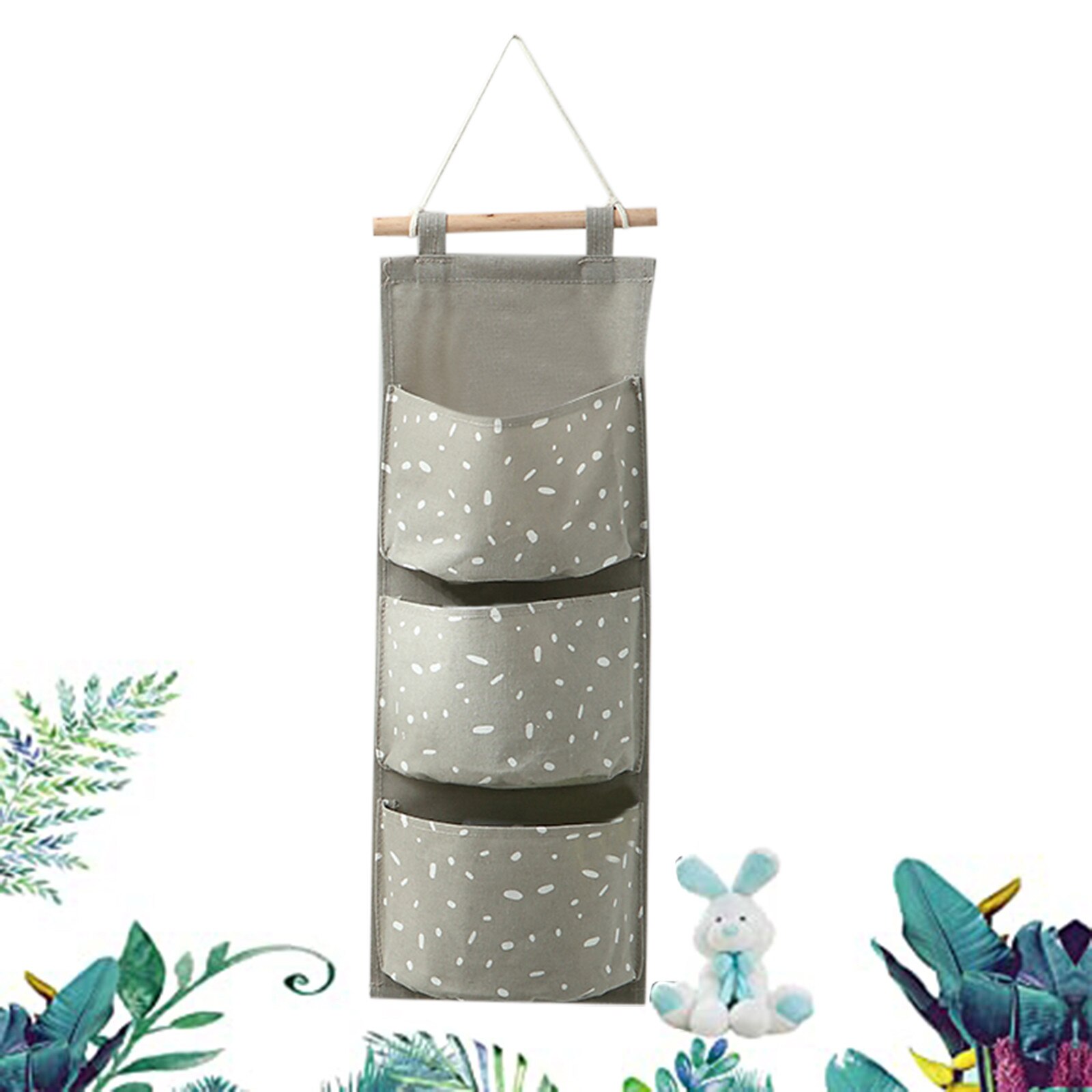 Wall Hanging Bag Storage Boxes Home Organizer , 3 Pocket Hanger, Bathroom Baby Hanging Bag, 3 Pocket Folding Органайзер Bag