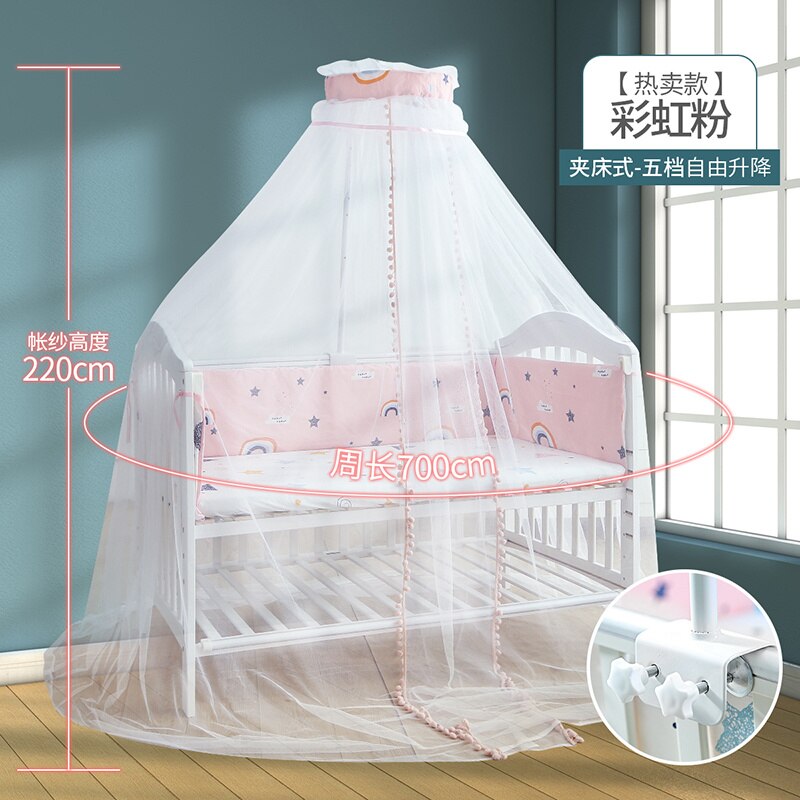 Kinderen Crib Klamboe Volledige Cover Universal Met Beugel Kinderen Prinses Pasgeboren Baby Klamboe Kap Shading Floor: 5