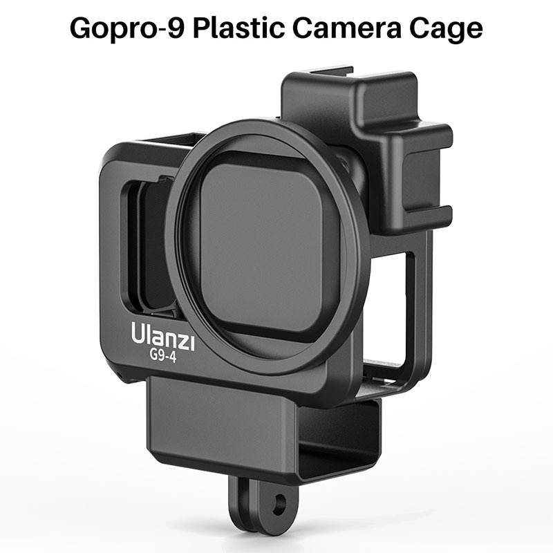 Ulanzi G9-4 Gopro 9 Plastic Kooi Voor Gopro Hero 9 Black Camera Case Met Koud Schoen Mic Vullen Licht Vlog camera Accessoires