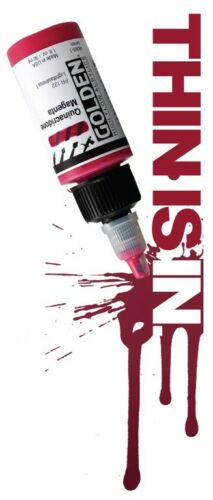 Golden High Flow Acrylic Ink / Liquid Fluid Paint 30ml (1 oz) Drawing Color Artist 1Pcs