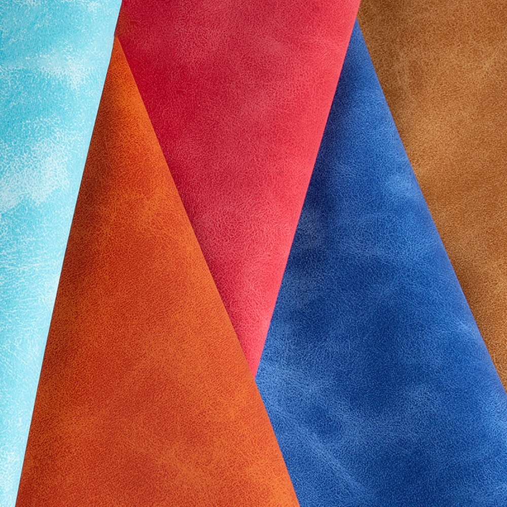 Kleurrijke Suede Synthetische Leer Stof 50Cm X 137Cm Eco-Lederen Diy Handgemaakte Naaien Kleding Levert Materiaal