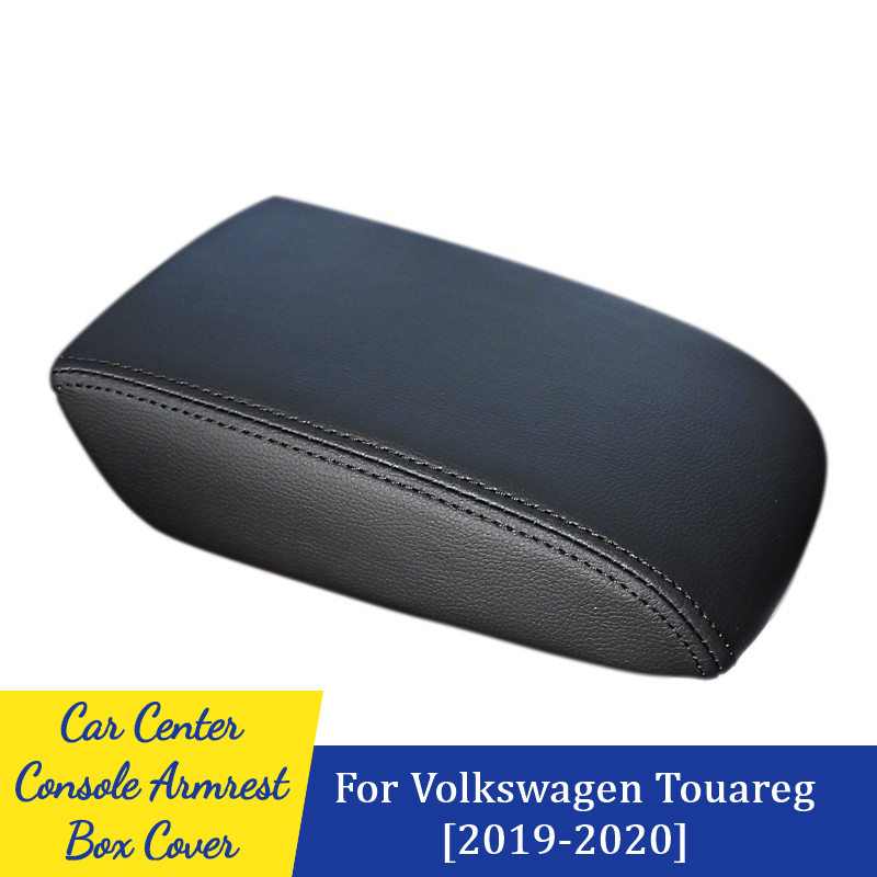 Auto Armsteun Middenconsole Box Cover Microfiber Lederen Bescherming Pad Voor Volkswagen Vw Touareg 3th