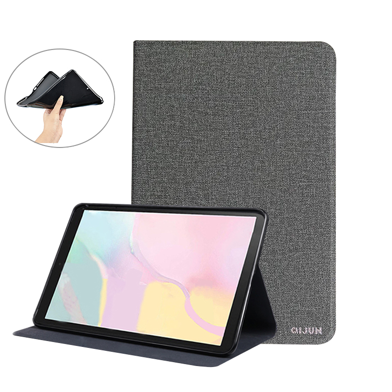 For Tab3 8 Funda Protective Bag Flip PU Leather Book case For Lenovo Tab 3 8 8.0 inch TB3-850F/ TB3-850M Tablet PC Stand Cover: Gray