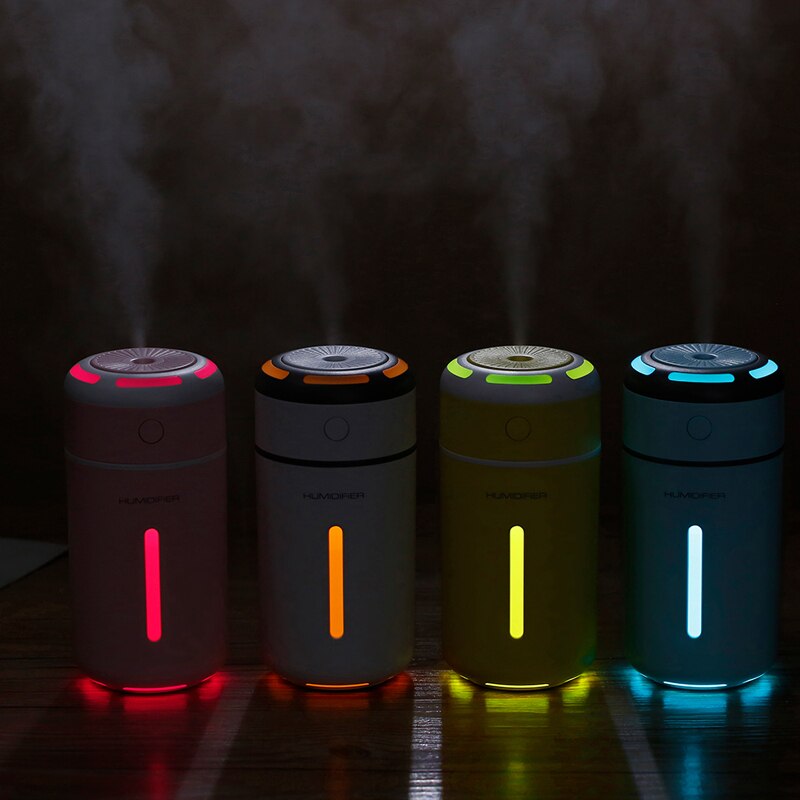 Auto etherische olie diffuser mini ultrasoon qiao le kleurrijke lichten luchtbevochtiger led-licht usb aromatherapie vernevelaar auto lucht