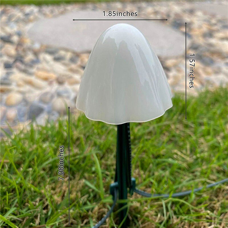 Mini lampes solaires en forme de champignon, 5m/6.5m, 20/30led, pour l&#39;extérieur, éclairage de paysage, pour cour, Patio, jardin, fête, décor