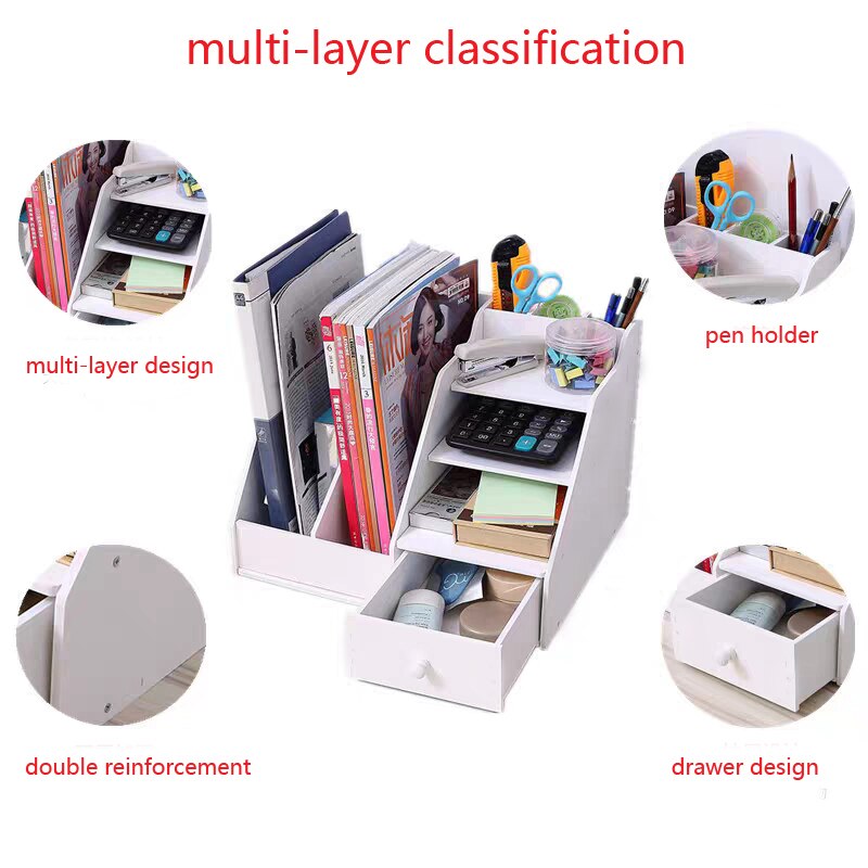 4 Layers Multifunction Document Trays File Paper Letter Holder Stationery Storage Waterproof Desk Organizer Office Accessories
