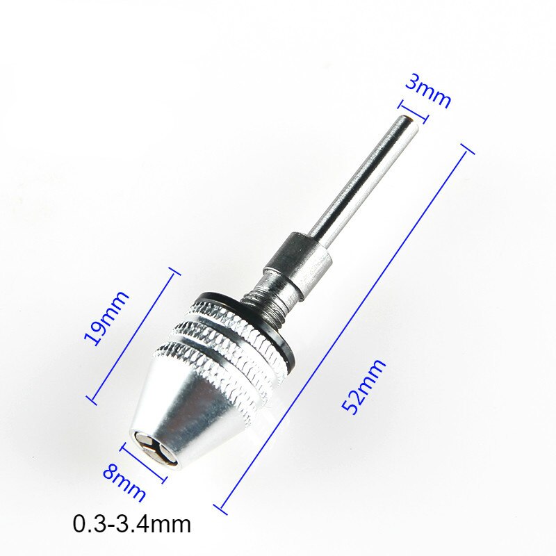 1PC Quick Change Keyless Drill Bit Chuck Hex Shank Adapter Converter Tool Three-Jaw Chuck Electric Grinder Drill Chuck: WHITE