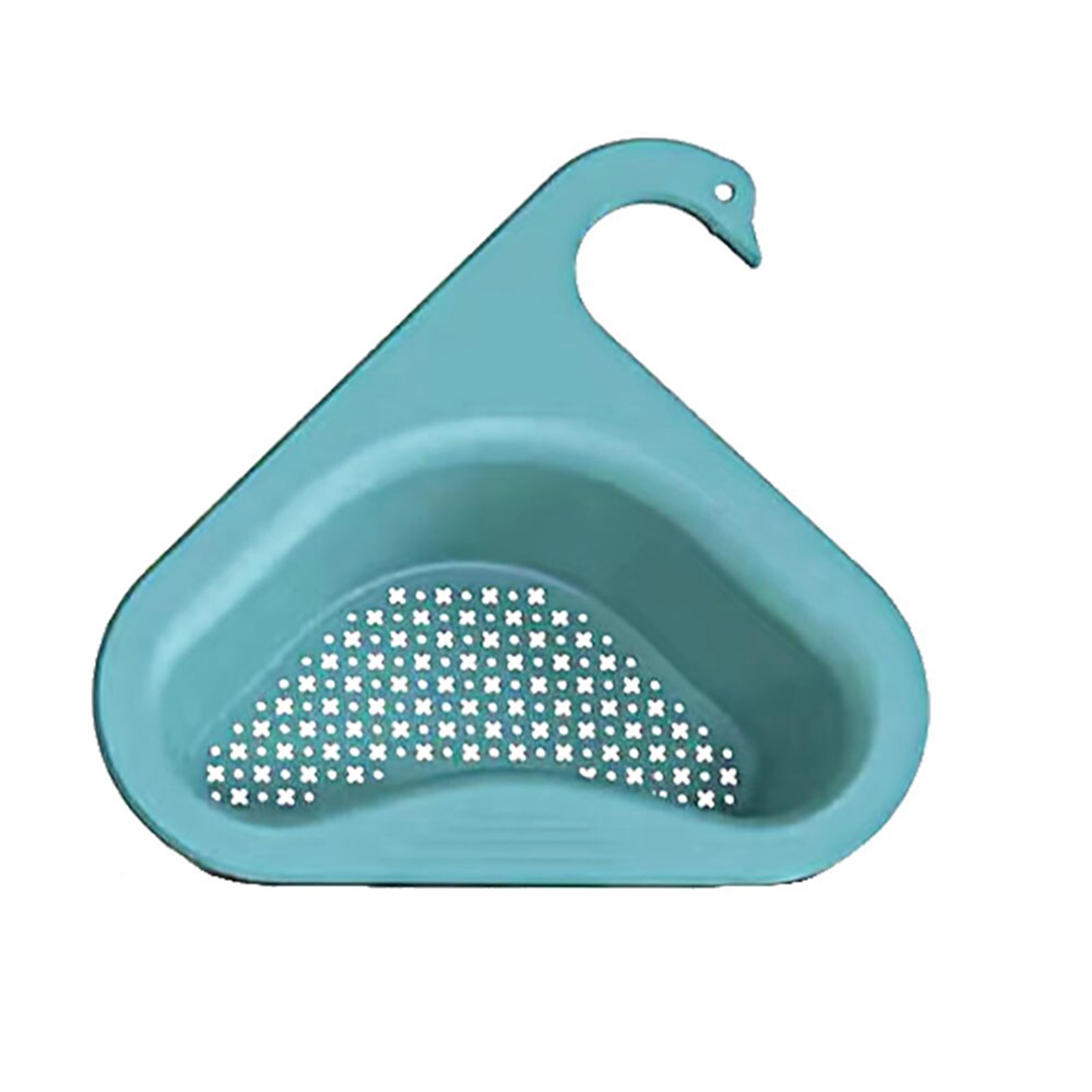 Swan Shape Sink Basket Corner Kitchen Sink Strainer Basket Kitchen Sink Strainer Multipurpose Water Storage Tank Drain Rack: Blauw