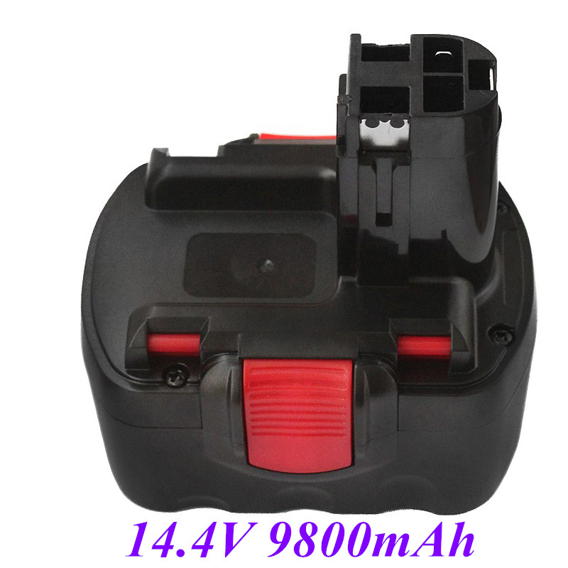 Til bosch 14.4 v 12800 mah psr genopladeligt batteri gsr 14.4v 9.8ah ahs gsb gsr 14.4v e -2 bat 043 bat 045 bat 046 bat 049 bat 120 bat 139: Rød