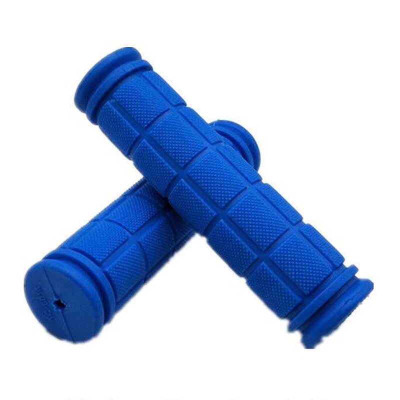 Rubber Bike Handlebar Grips Cover BMX MTB Mountain Bicycle Handles Anti-skid Bicycles Bar Grips Fixed Gear Bicycle Parts: blue