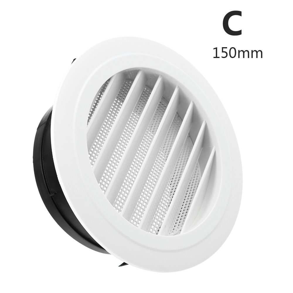 Ronde Air Vent Extract Klep Grille Diffuser Ducting Ventilatie Cover 100/150Mm Vents Cover Ventilatie Roosters Luchtcirculatie: C-150mm
