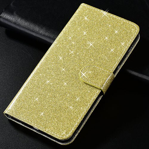 Wallet Cases for Lenovo K6 Power Lenovo K6 Note K6 Luxury Flip PU Case Cover Capa with Card Holder for Lenovo K6 Power Note K6: For Lenovo K6 Power / Glitter Style-gold