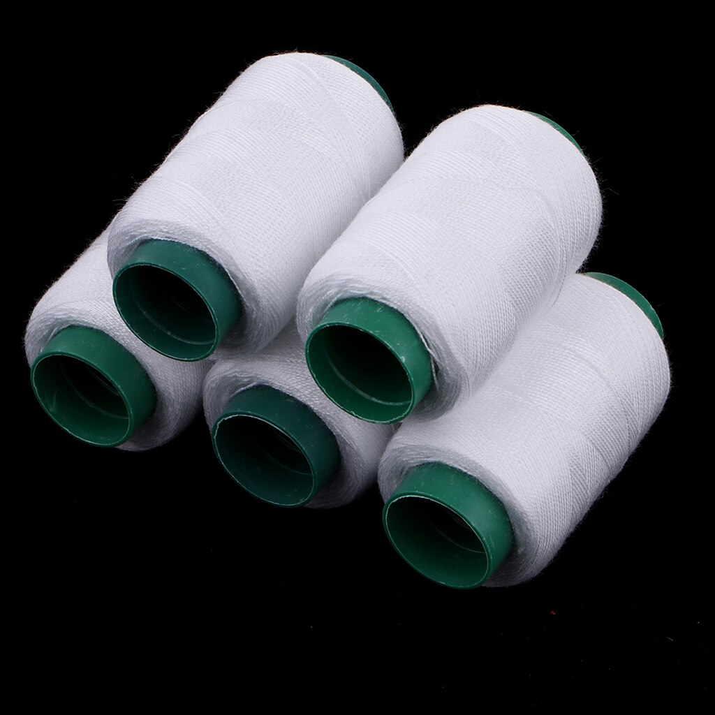 Carretes de costura a mano, hilo de punto de cruz, blanco y negro, 10 unidades