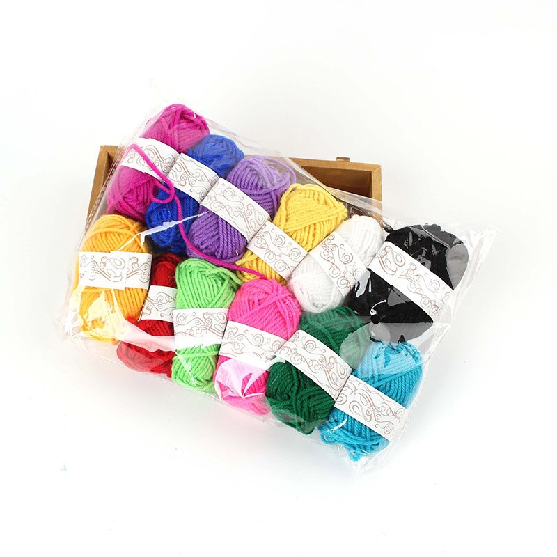 12 Roll Kleurrijke Gekamd Zachte Baby Melk Katoenen Garen Fiber Fluwelen Garen Hand Breien Wol Haak Garen voor DIY Trui: wool