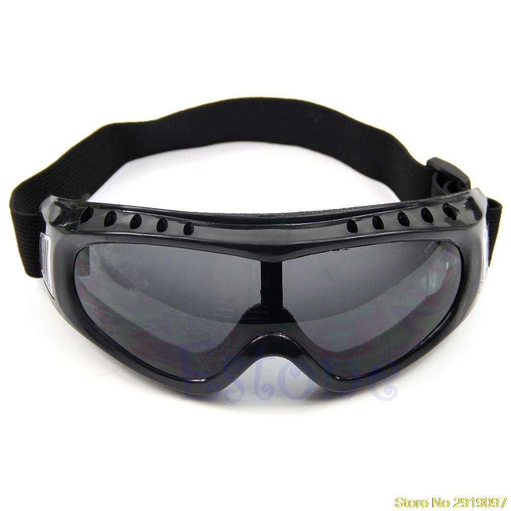 motocicleta a prueba de polvo esquí Snowboard gafas de sol gafas lentes marco gafas: Gray