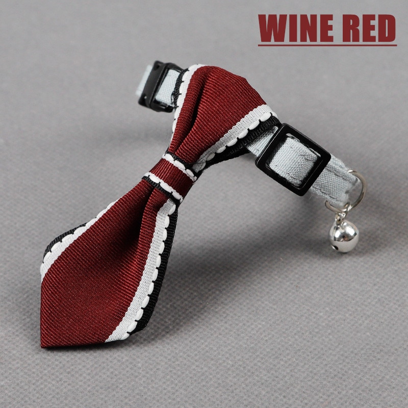 Ajustable mascota cachorro lazo para perros corbata de cuello Gato perro cuello de corbata vacaciones boda Caballero decoración mascotas accesorios: 02