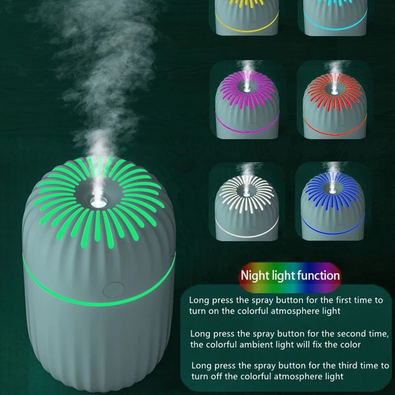 Humidifier Ultrasonic Aroma Diffuser Essential Oil Electric Air Purifier Difusor Grain Lamp Aromatherapy For Office Or Home car
