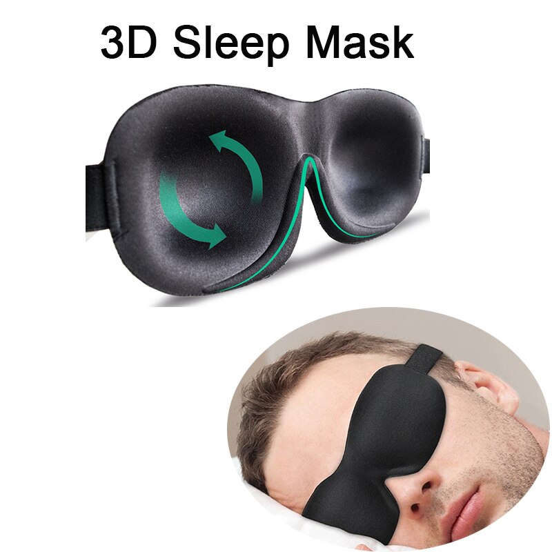 3D Masker Voor Slaap Oogmasker Reizen Eye Cover Slaapmasker Eyeshade Cover Schaduw Patch Blinddoeken Voor Beter Adem