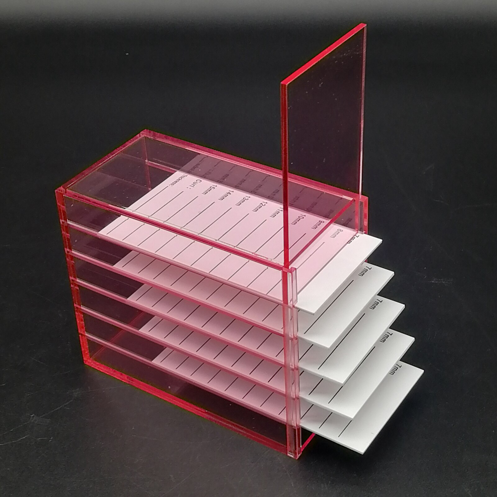 Acrylic 5 Layer False Eyelashes Storage Case Box Container Holder Lash Cart Lash Tray Organizer