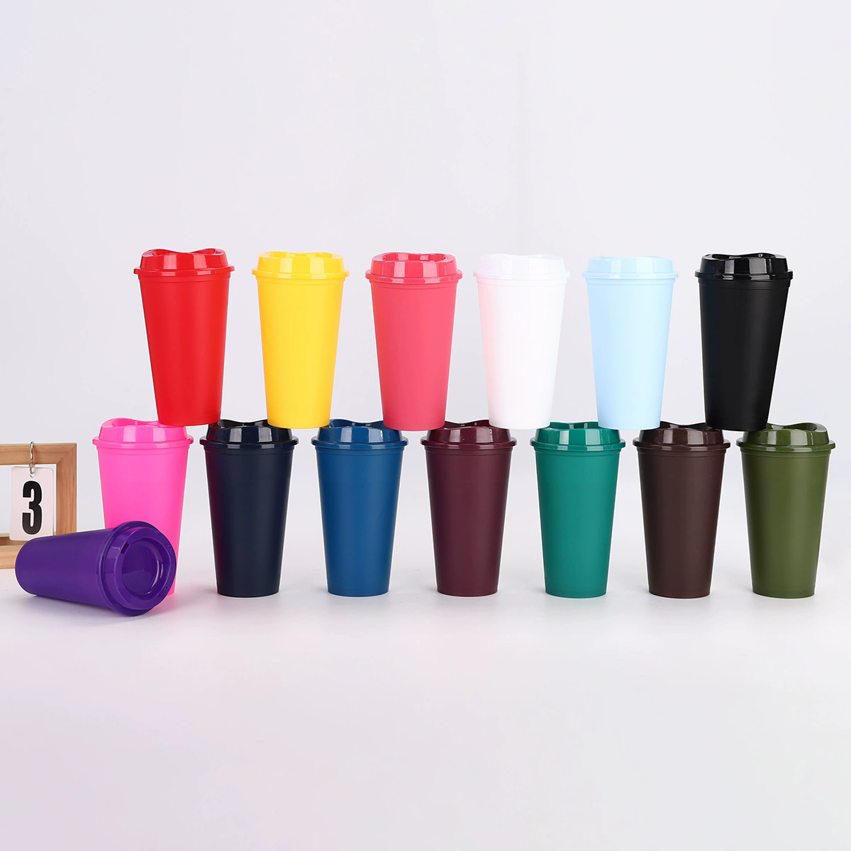 BPA free reusable 480ml 16oz plastic coffee cup travel coffee mug cup drink cup to go