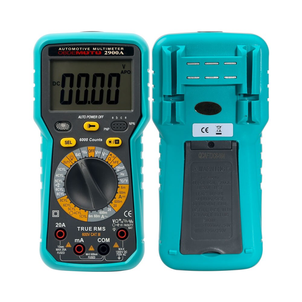 Master Product Obdemoto 2900A Intelligente Digitale Multimeter Voor Automobiles