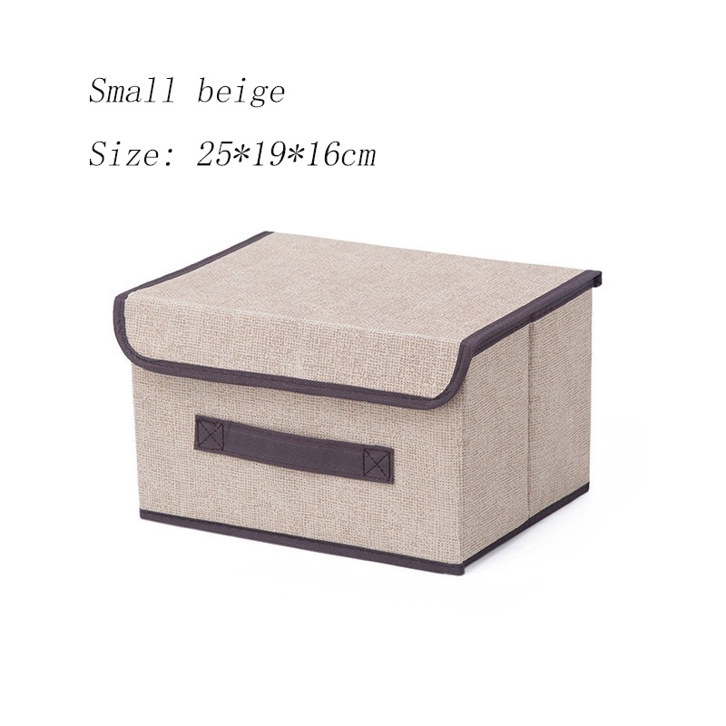 1-2Pcs Clothing Storage and Organization Sundries Organizer for Underwear Dustproof Non-woven Multi-function Foldable Box Home: army green