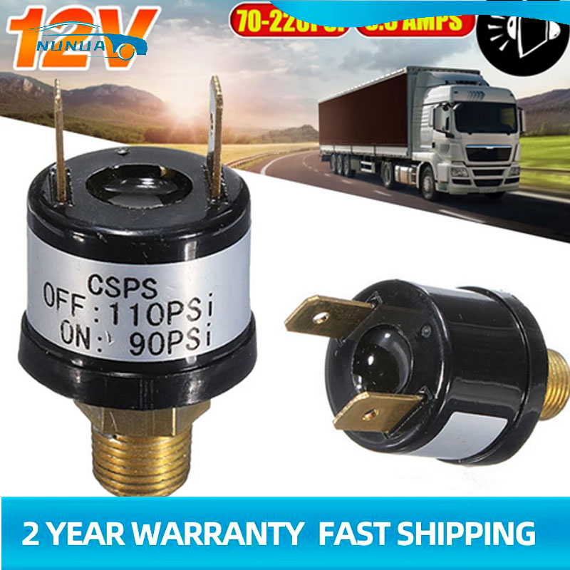 Pressione dell'aria del compressore a tromba 12V 3.5A 90-110PSI 120-150PSI pressostato del serbatoio di stoccaggio della pompa dell'aria dell'automobile