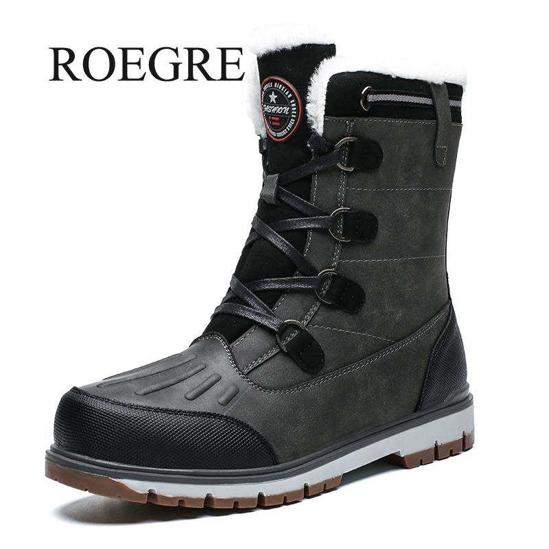hiver avec des bottes de neige en fourrure pour hommes baskets chaussures hommes décontracté imperméable cheville-30 degrés Celsius bottes chaudes