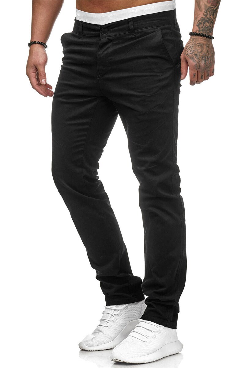 Männer Japanischen und Koreanischen stil schlank lässig hosen sommer neue feste farbe