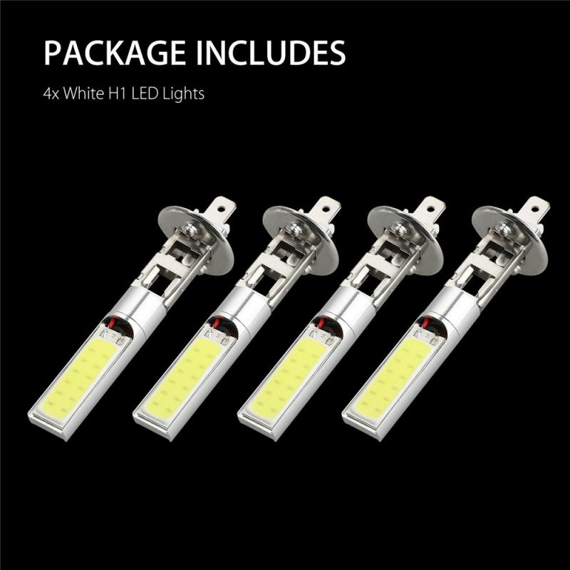 Faro Led delantero de coche Canbus H1 H3, luz antiniebla de 12V, luz alta y baja de 6000K COB, luz blanca de xenón de 6000LM, accesorios para coche, 1 Uds.