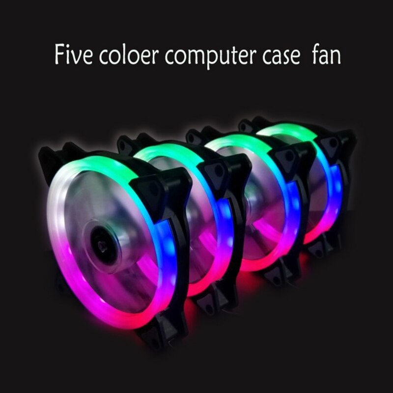 Dc 12V 3 + 4 Pin 120X120X25Mm Led Fan Rgb 12025 Pc Computer Case cooling Radiator