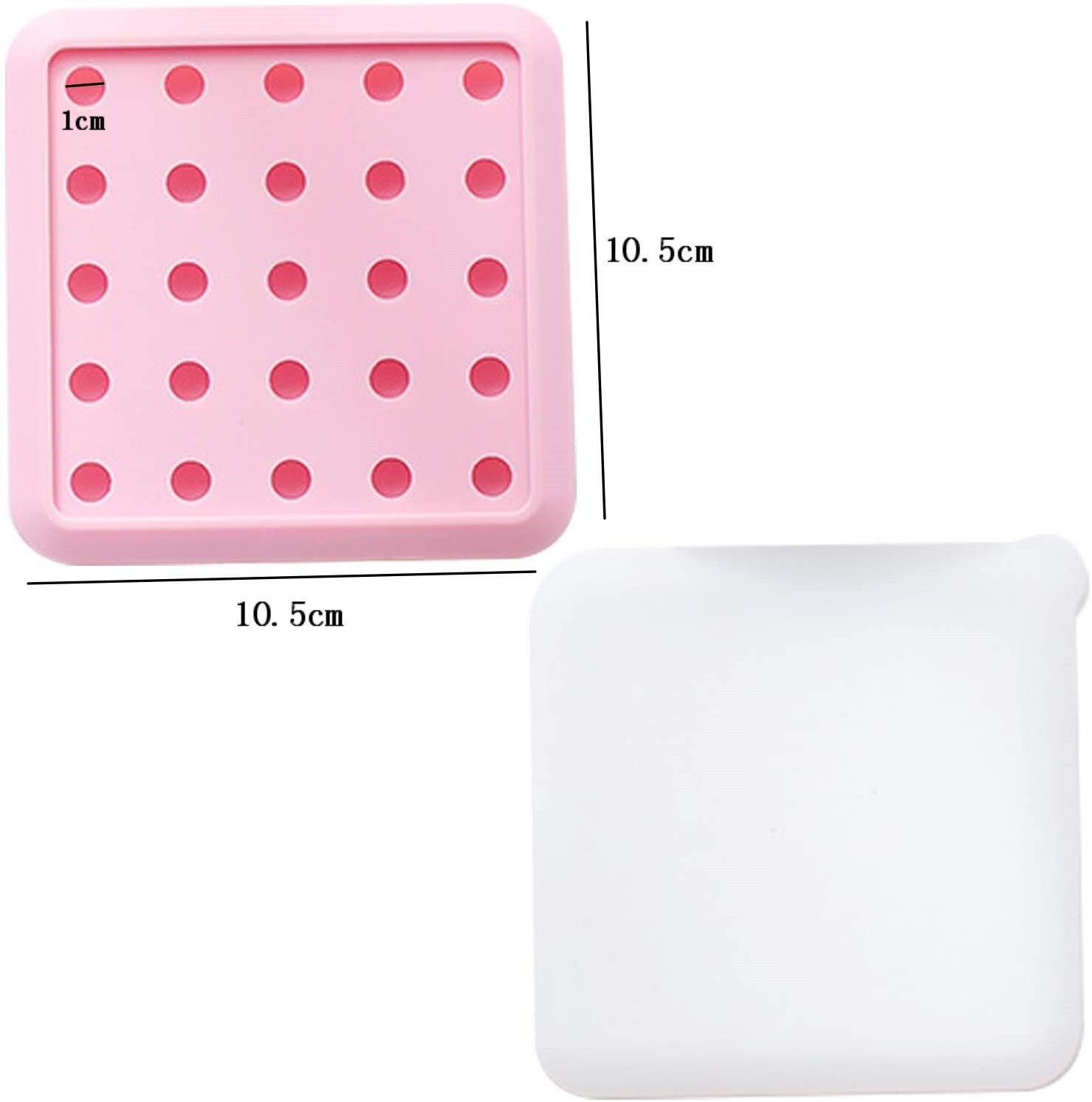 Kuglekugle silikoneform til kage bagværk bagning chokolade slik fondant bagværk rund form 3d sæbeform gør det selv dekoration: Pink 1cm 25 huller