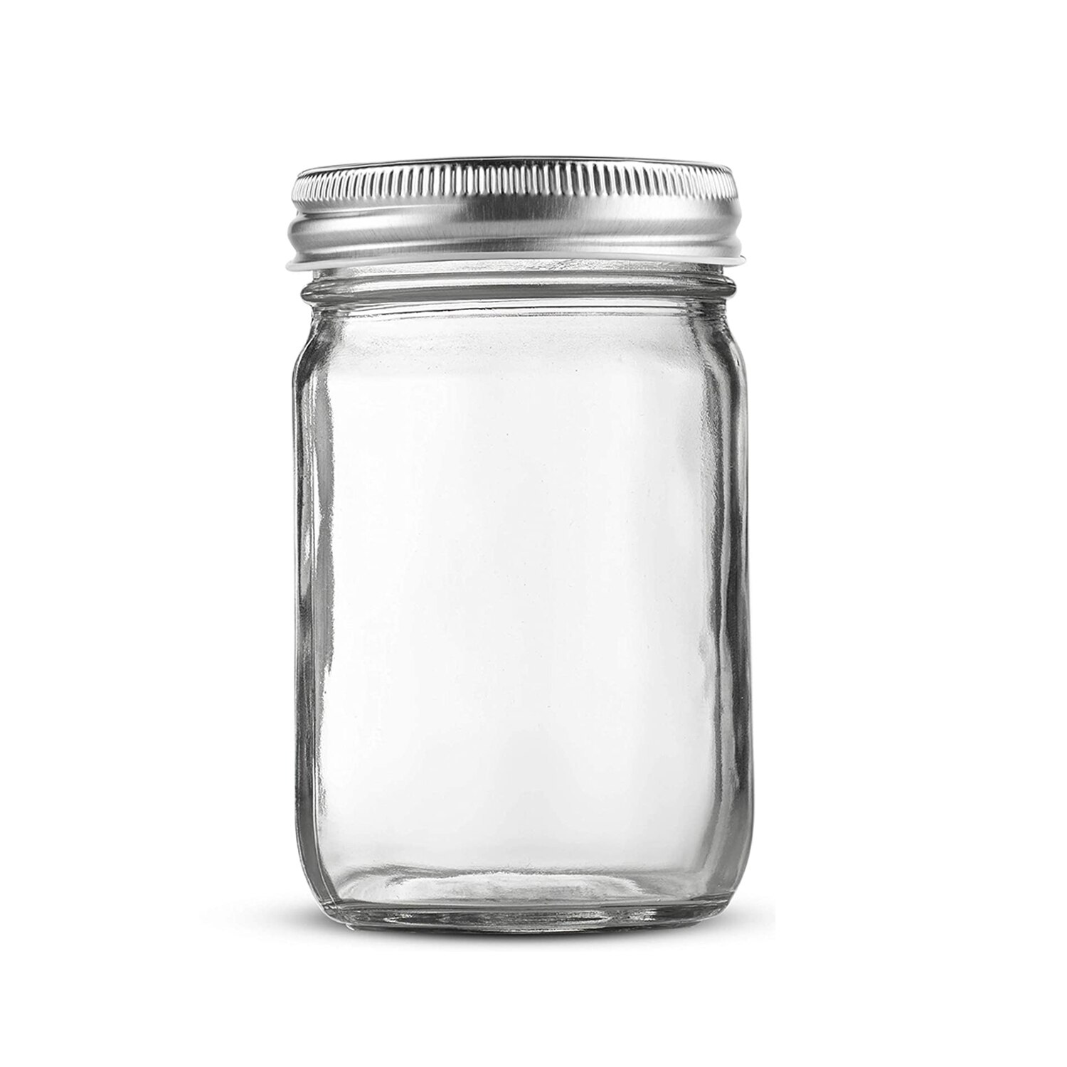 Mason Jars With Silver Lids Canning Jars| Storage Pickling Jars For Jelly, Jam, Honey, Pickles - Spice Glass Jars: 750 ml