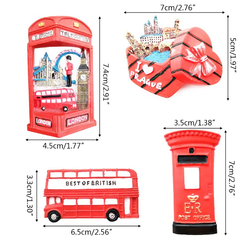 3D Hars Koelkastmagneet Londen Toeristische Souvenir Koelkast Magnetische Decals Sticker Diy Home Decoratie QX2E
