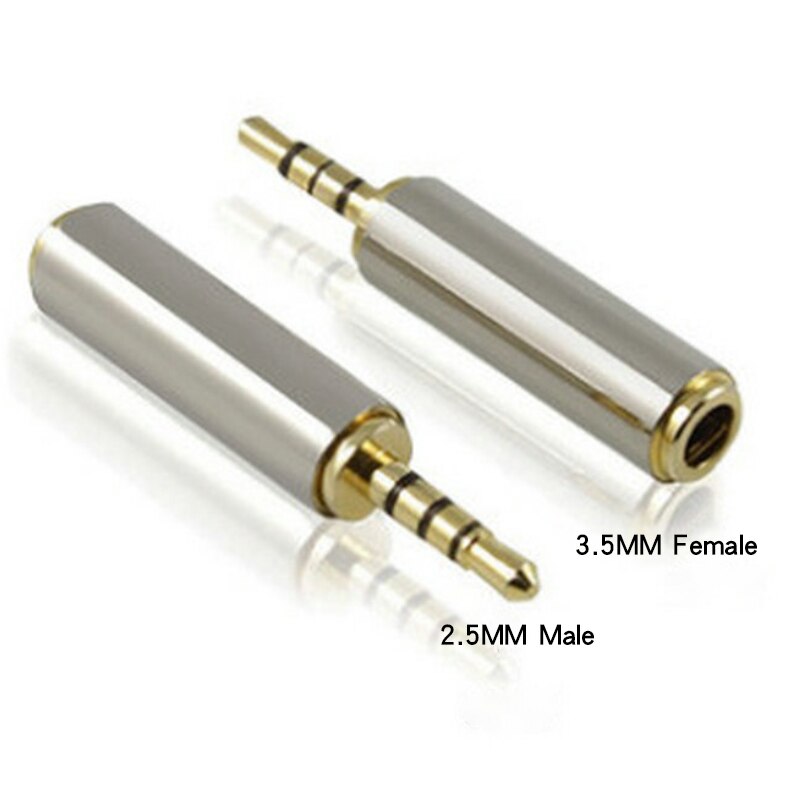 3.5 Mm Naar 2.5 Mm/2.5 Mm Naar 3.5 Mm Aux Adapter Converter Stereo Audio Headphone Jack: 2.5mm to 3.5mm