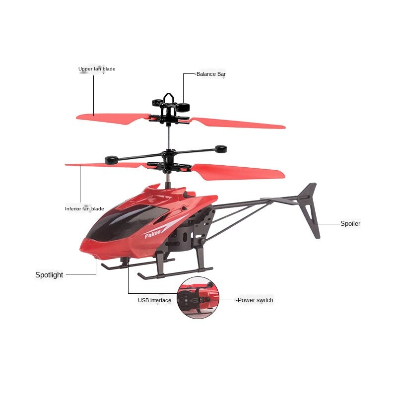 Remote Control Helicopter Levitating Induction Aircraft, Gesture Induction Toy