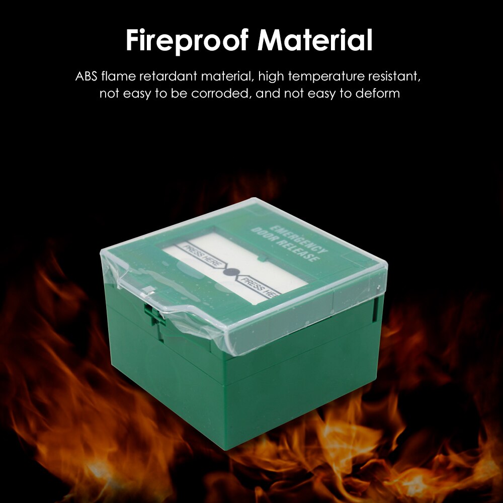 Glass Break Fire Alarm switch Fire Emergency Door Release Urgent Button RB86 Exit Release Switch With Cover