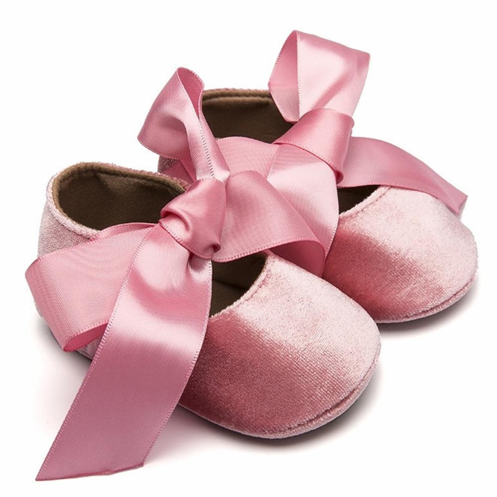 baby born shoes For Girl Silk Bow Knot Summer Princess Shoes Infant Soft Sole First Walkers Toddler Shoes baby schoen #10F: Watermelon red / 12