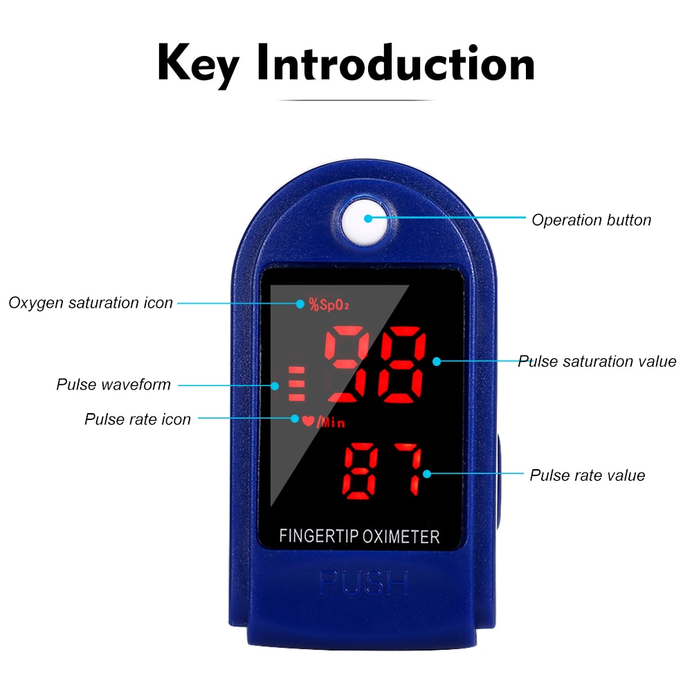 neue Blut Sauerstoff Monitor Finger-pulsoximeter Sauerstoff Sättigung Monitor ohne Batterie innerhalb von 24 stunden