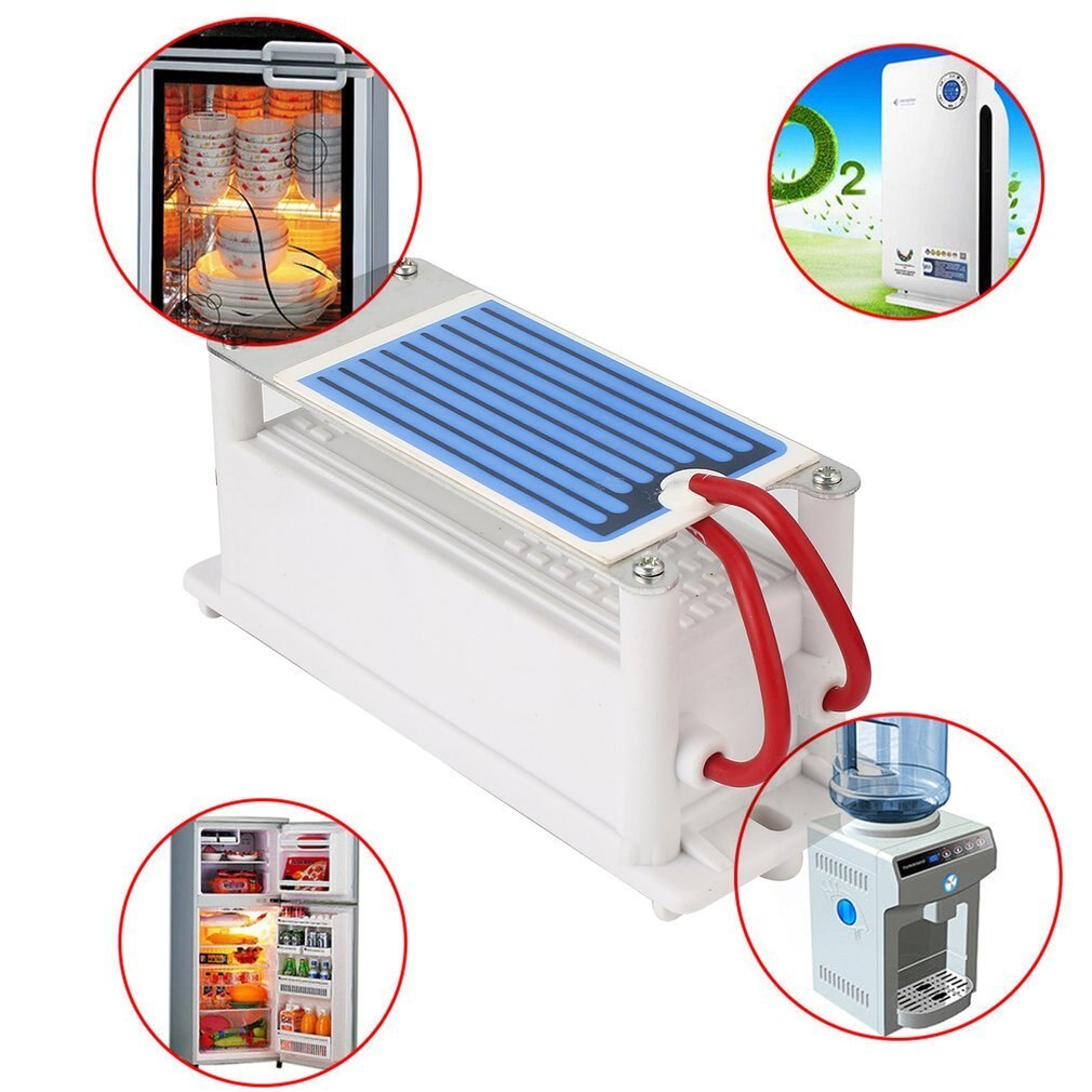 220V Mini Ozone Generator Integrated Ceramic Plate Air Ozonizer Machine Household DIY Air Purifier Odor Elimination