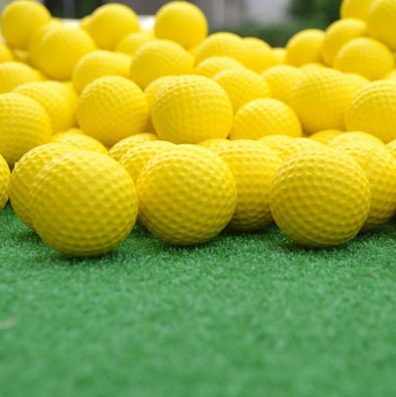 Balles de Golf en éponge en polyuréthane souple jaune sans danger pour les meubles pour enfants