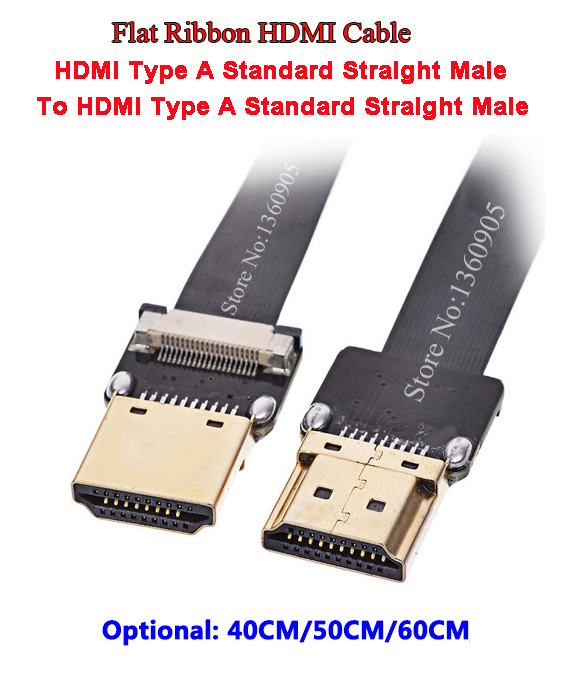 40 CM/50 CM/60 CM Antenne FPV PTZ HDMI flexibele platte lint kabel FFC kabel FPV HDMI kabel Standaard Male naar Male