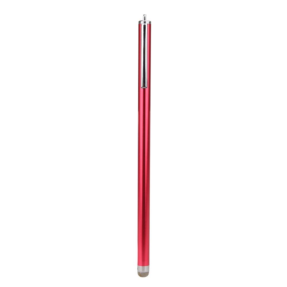 1 pièces universel métal Mini stylet tactile capacitif pour téléphone tablette ordinateur portable/appareils à écran tactile capacitif: Red
