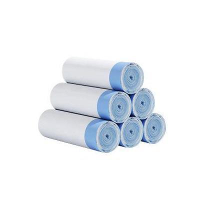 Witte vuilniszak - 2,6 vuilniszakken met trekkoord Badkamer Prullenbakvoeringen Kantoor Thuis 75 tellen 45x50cm: Default Title