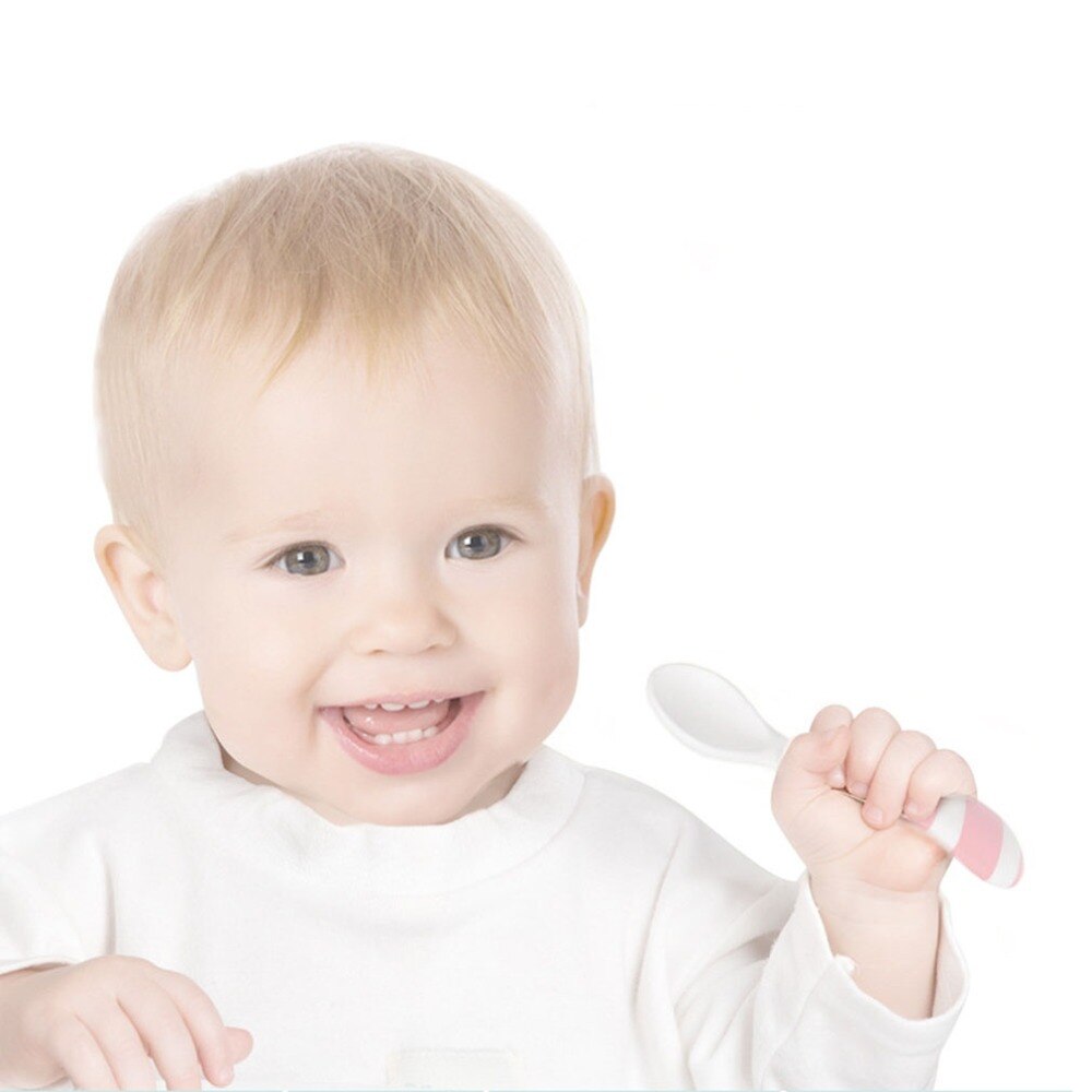 Korean Version Baby Spoons Set Feeding Dishes Tableware For Children Flatware Cutlery Spoon Plastic With Box Baby Utensils