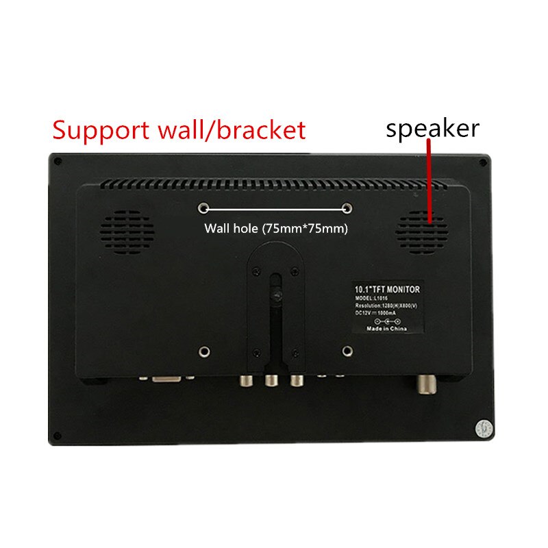 10,1 pulgadas 10 pulgadas HDMI HD pantalla VGA monitor IPS ángulo completo de visión de ordenador pantalla secundaria 1080P